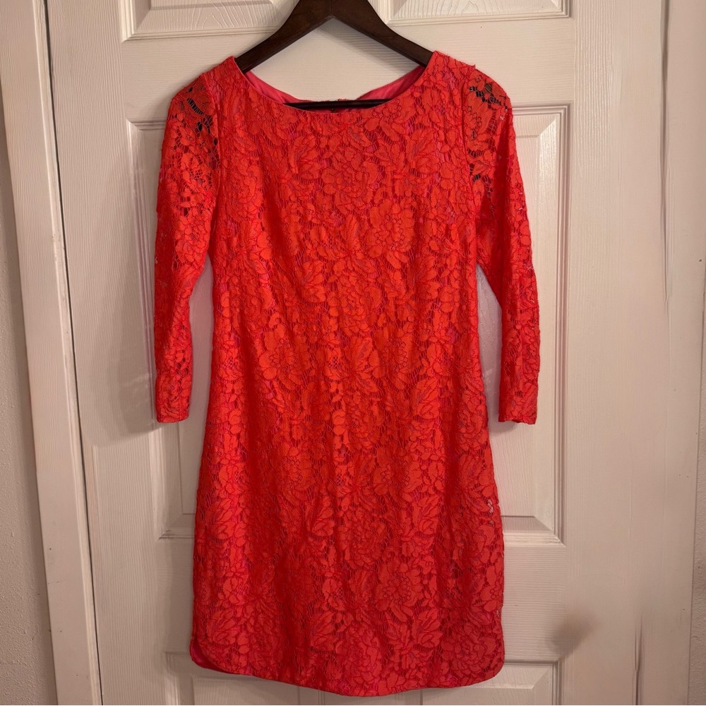 Vince Camuto Coral Lace Mini Dress